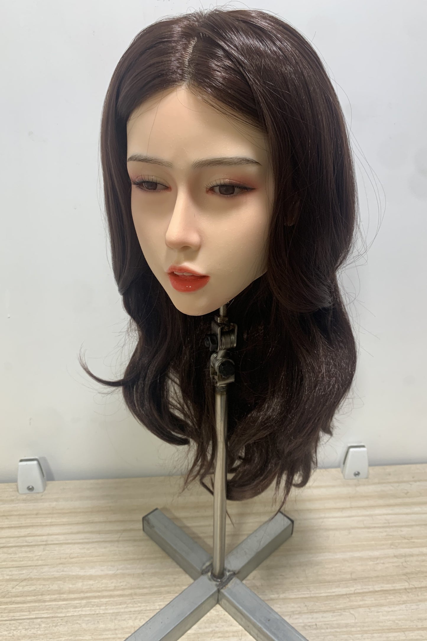 シリコンラブドールヘッド単体 M16ボルト付き 140~170㎝身長のラブドールに適用 口使用可能 29番