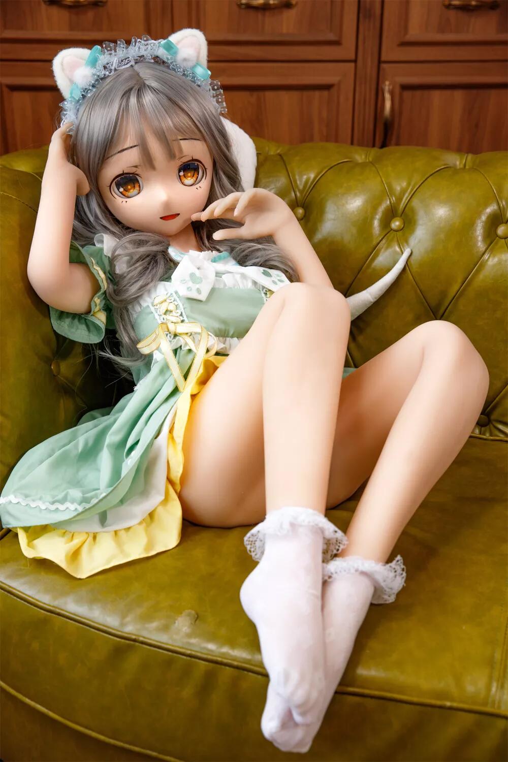 アニメラブドール 未桜 大人気の二次元人形 癒し系少女 TPE製ボディ+PVC製ヘッド 足脱着可能 スーツケース梱包可能 158cm