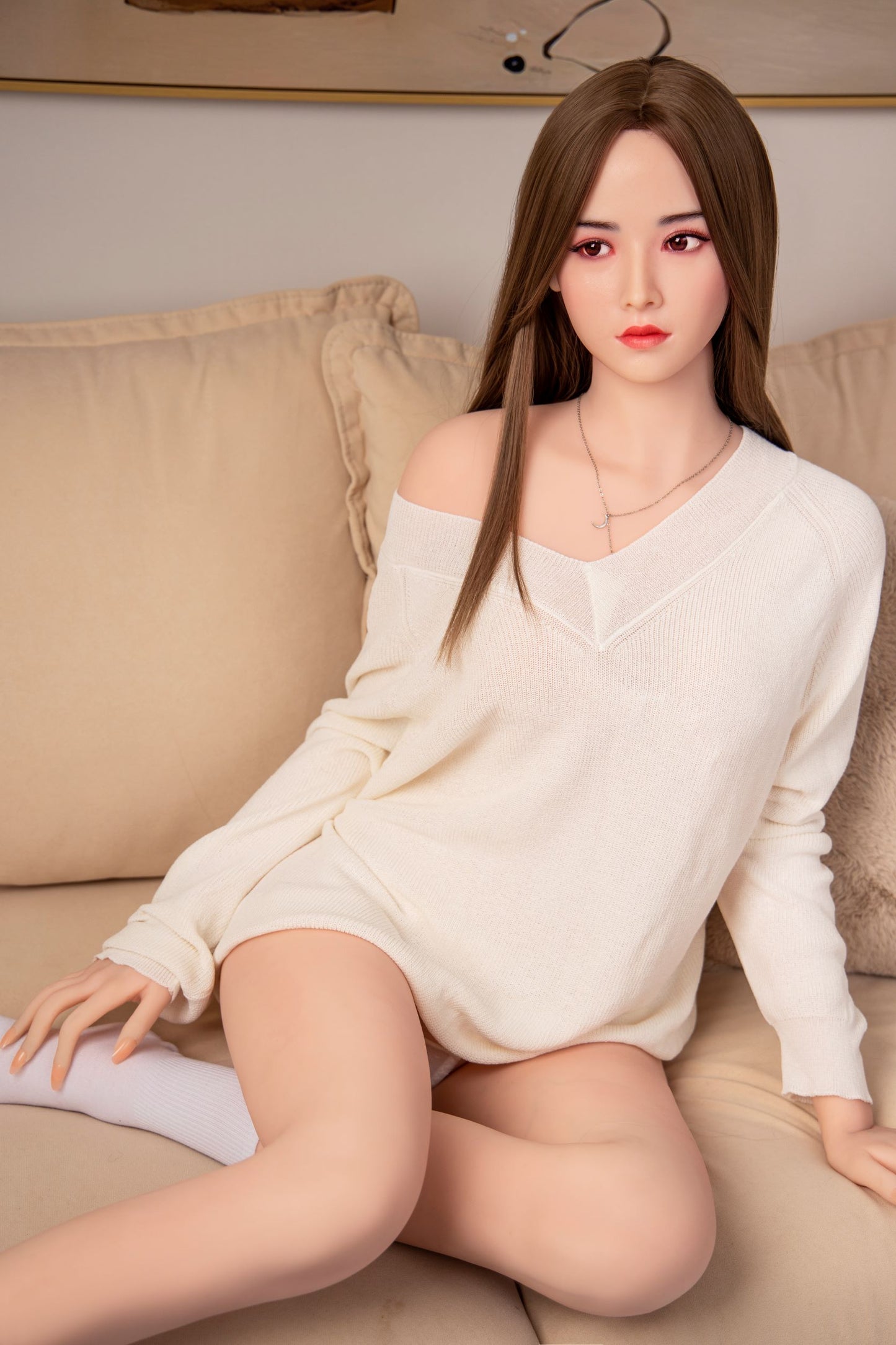 セクシーなお姉ちゃん 怜 160㎝ 中胸 シリコンヘッド+TPEボディ 等身大ダッチワイフ