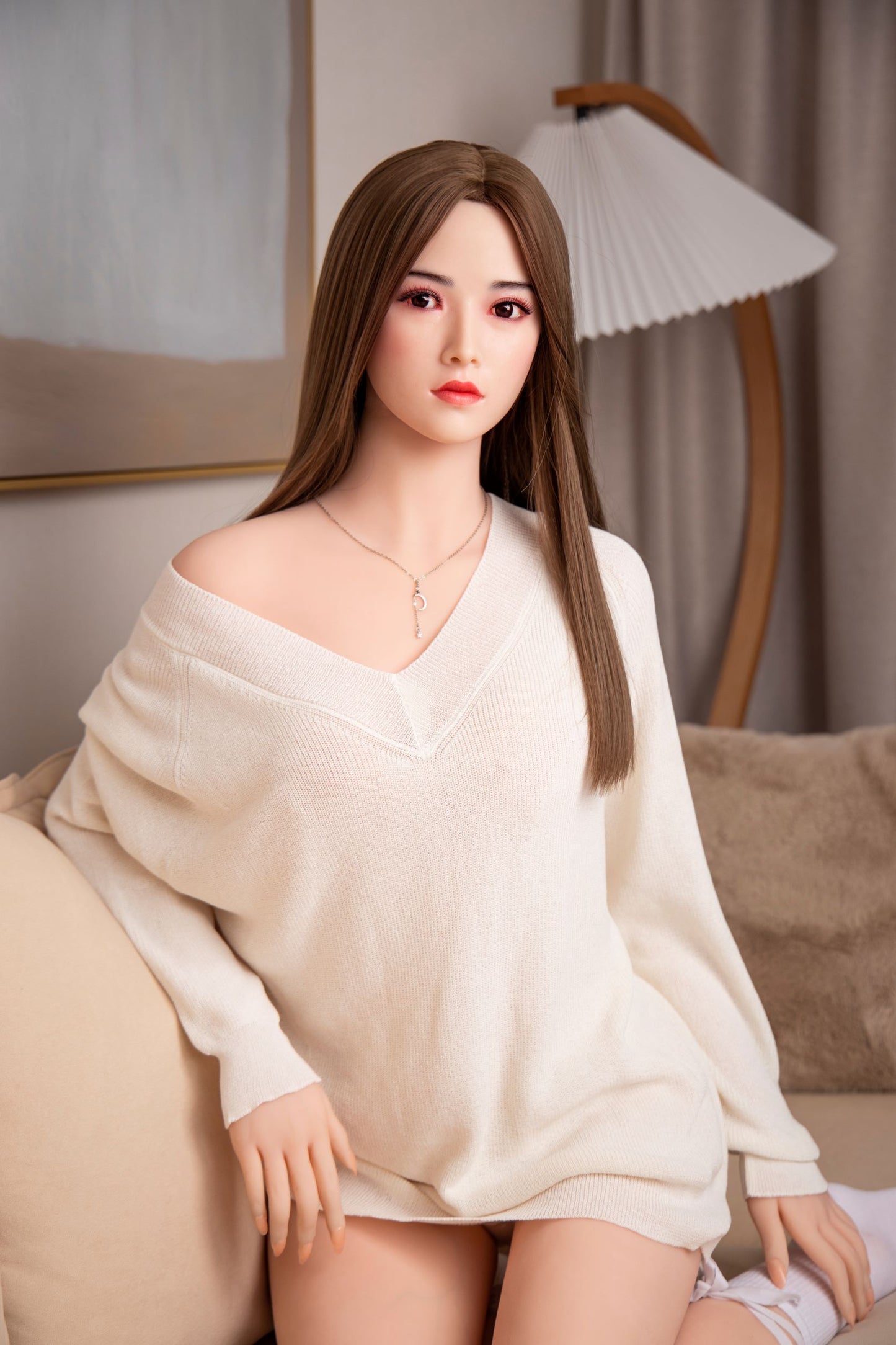 セクシーなお姉ちゃん 怜 160㎝ 中胸 シリコンヘッド+TPEボディ 等身大ダッチワイフ
